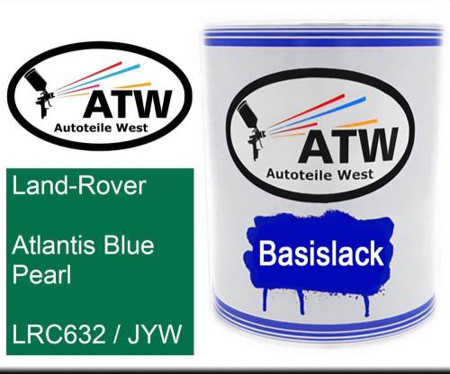 Land-Rover, Atlantis Blue Pearl, LRC632 / JYW: 1L Lackdose, von ATW Autoteile West.